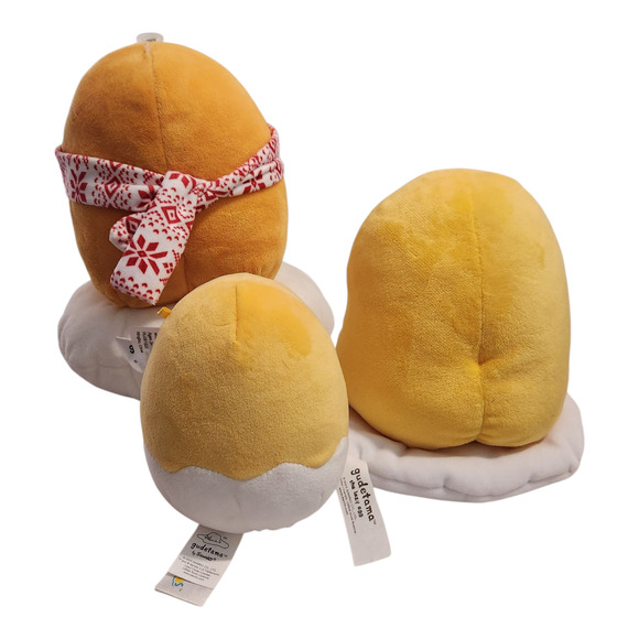 Lot of‎ 3 Gudetama The Lazy Egg Plush Sanrio Squishmallow - Picture 2 of 4